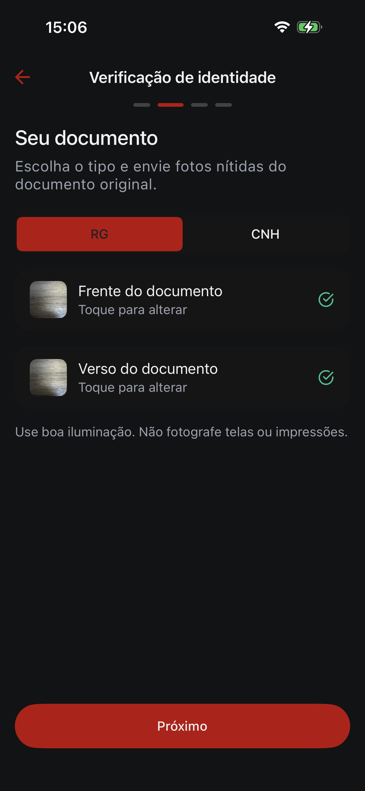 Elección y captura del documento