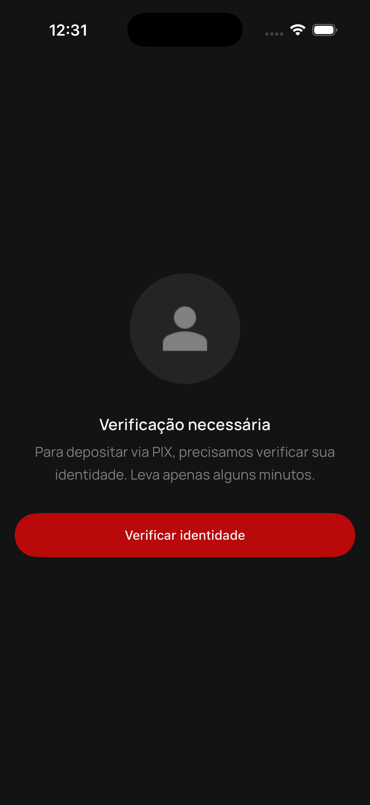 Aviso de verificación pendiente